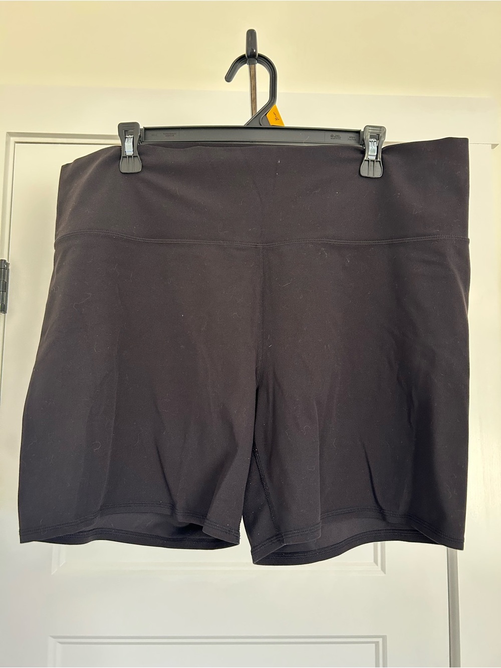 2 pairs Women's High-Waist Black Active Shorts